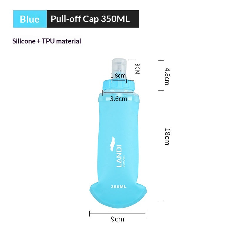 Foldable Sports Water Bottle TPU Portable Hydration Bag for Running Hiking