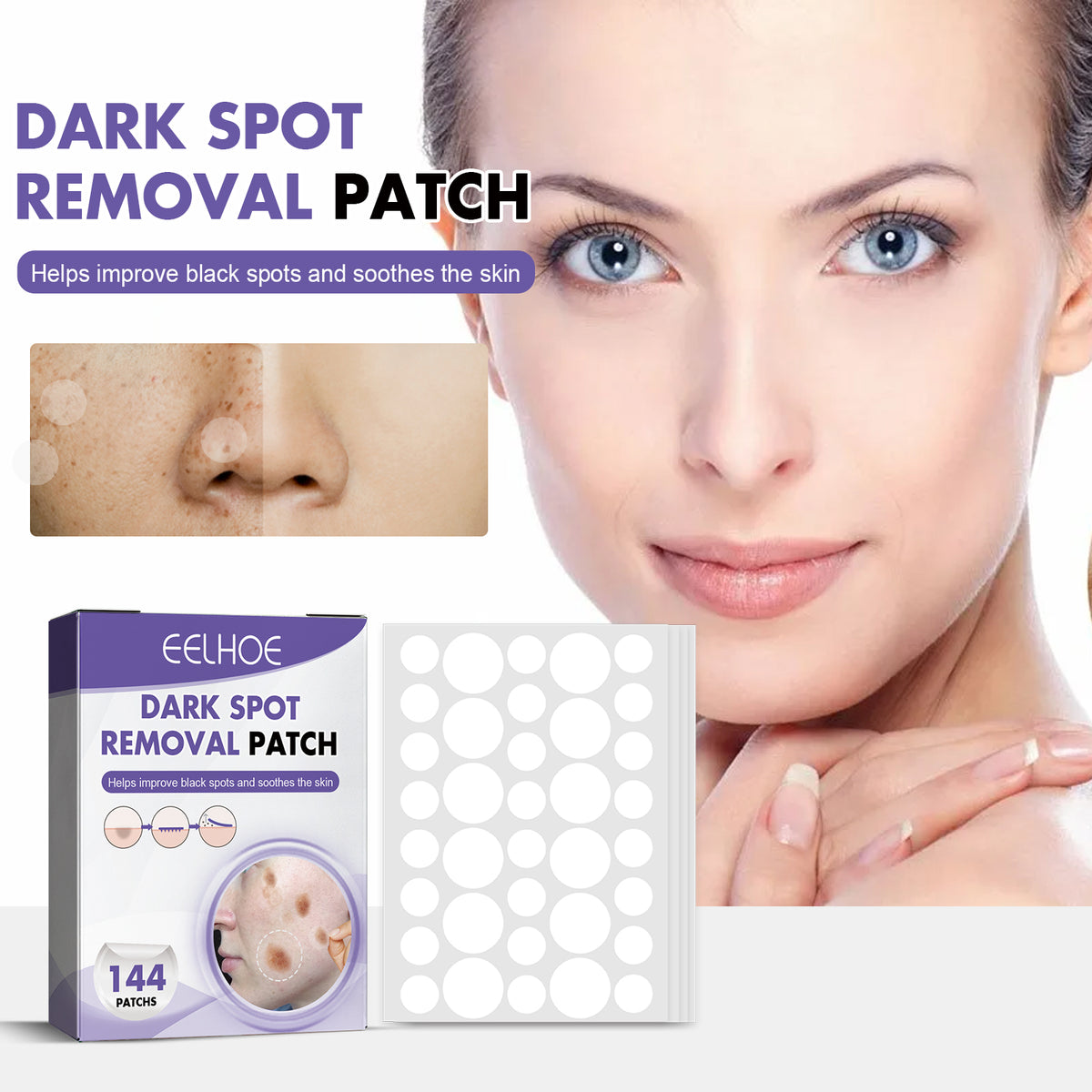 Hydrocolloid Brightening Patch 36 Patches X 4 Sheets Per Box