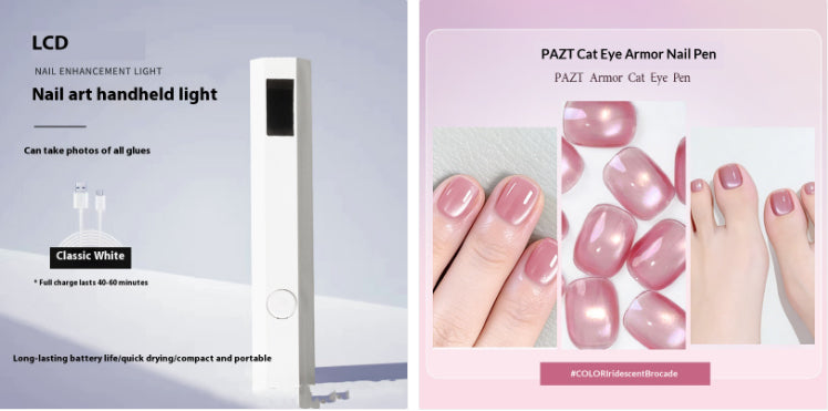Portable Nail Lamp – LCD Display UV Phototherapy Device
