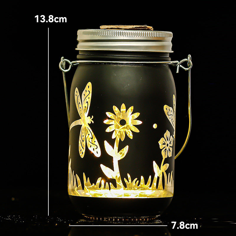 Outdoor Waterproof Night Lamp for Garden Patio Yard - Round 13.8x7.8cm