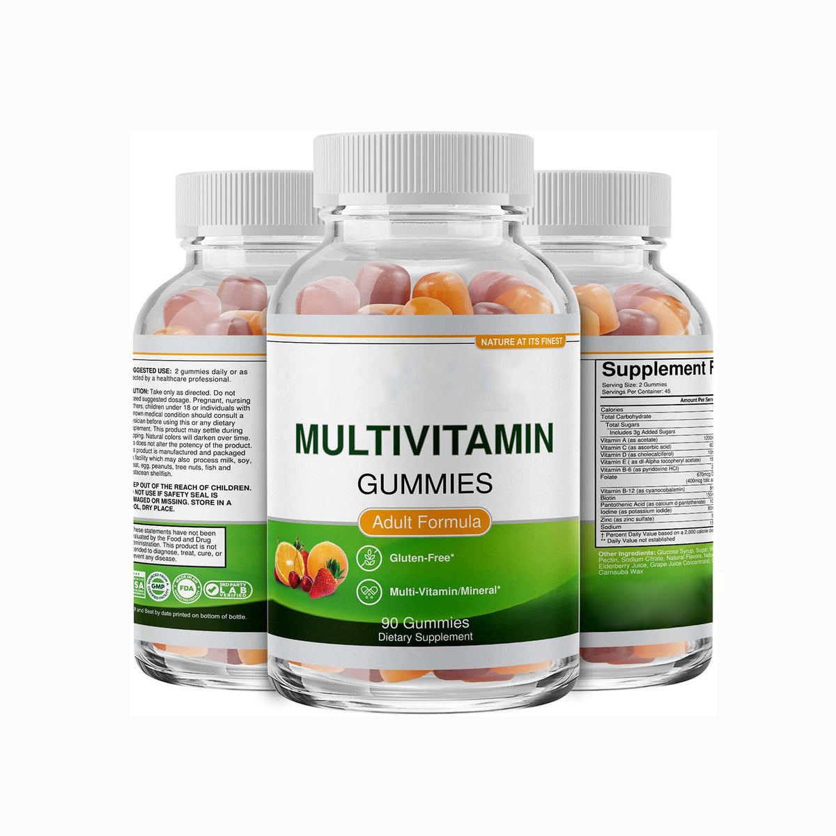 Vegetarian Vitamin Gummies - Berry Flavor, 60 Tablets