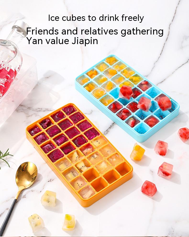 Large Capacity Silicone Ice Cube Mold Food Grade Ice Tray Refrigerator Container
