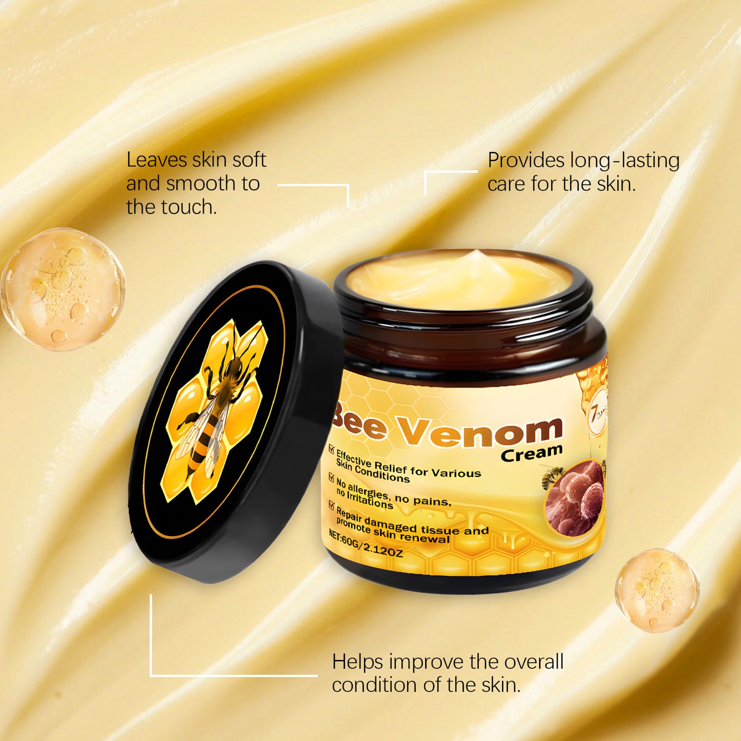 Bee Venom Skin Tag and Wart Removal Cream - Moisturizing Repair Treatment