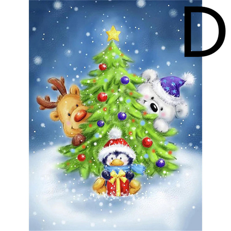 5D Cartoon Diamond Painting Kit for Animals - Penguin Embroidery Craft
