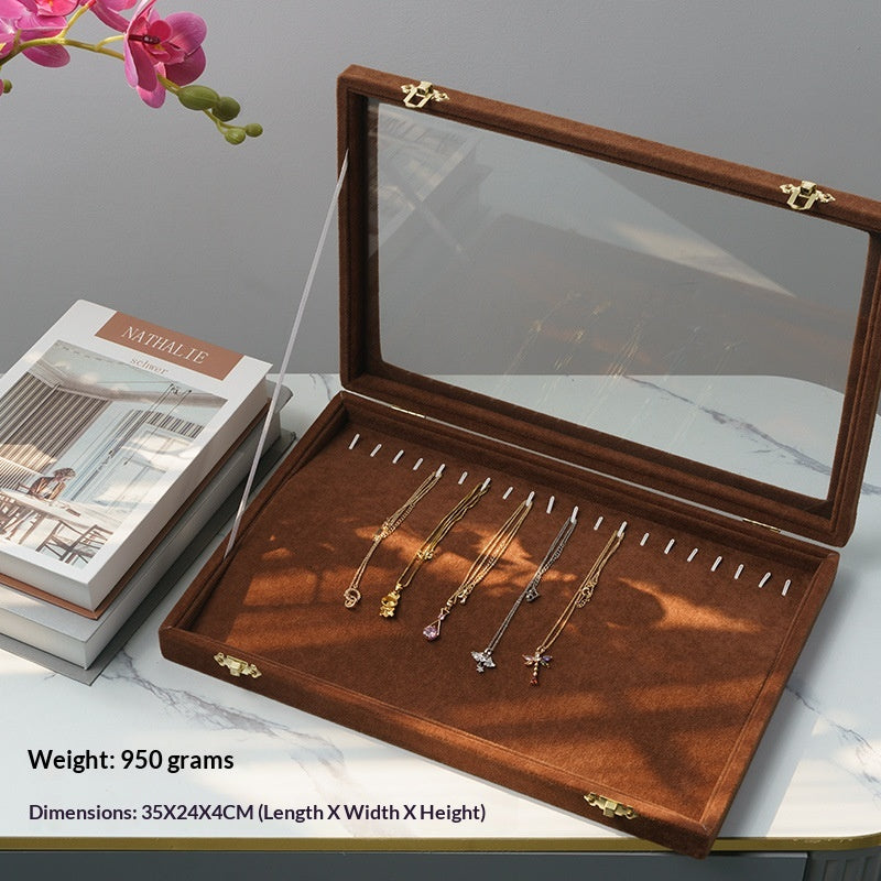 Jewelry Storage Box with Multiple Compartments for Rings, Necklaces & Bracelets