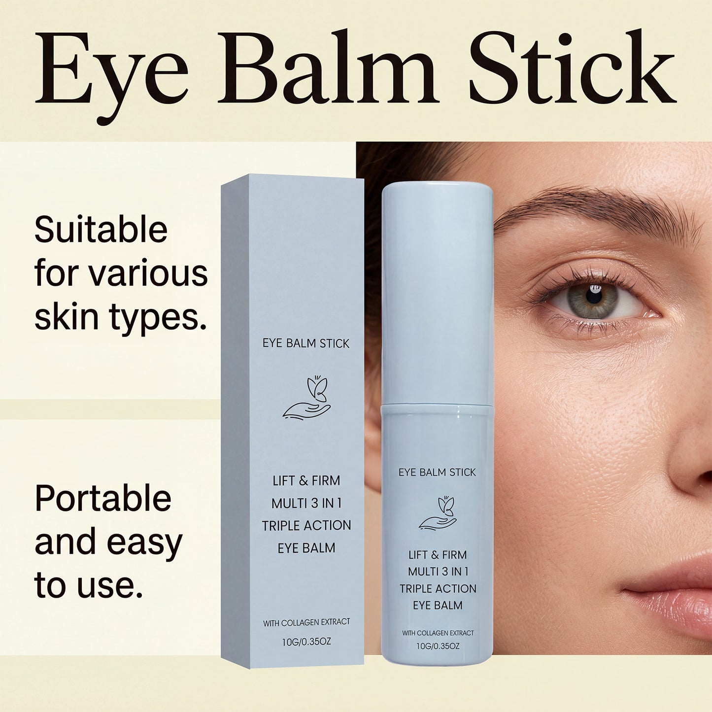 Collagen Firming Eye Cream Stick 10g - Skin Care for Eye Area
