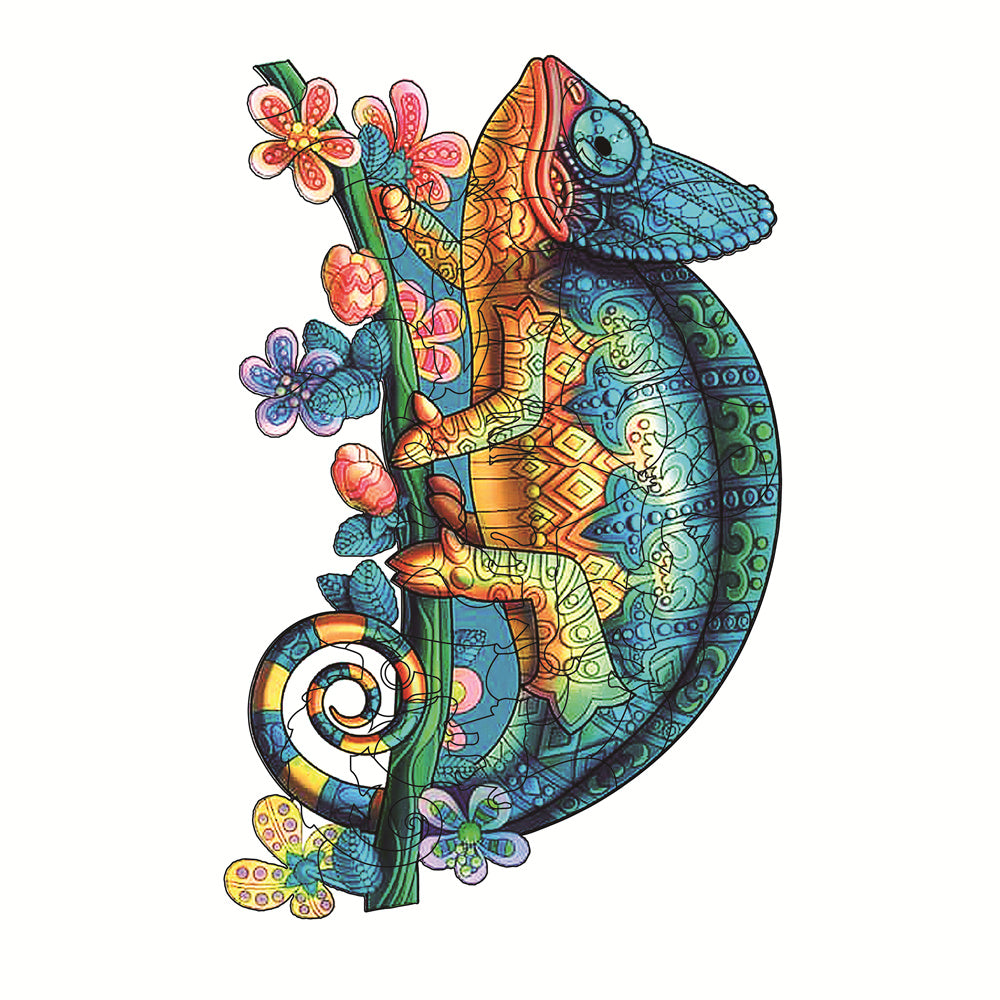 Animal Shaped Wooden Jigsaw Puzzle Set for Kids - Colorful Holiday Gift