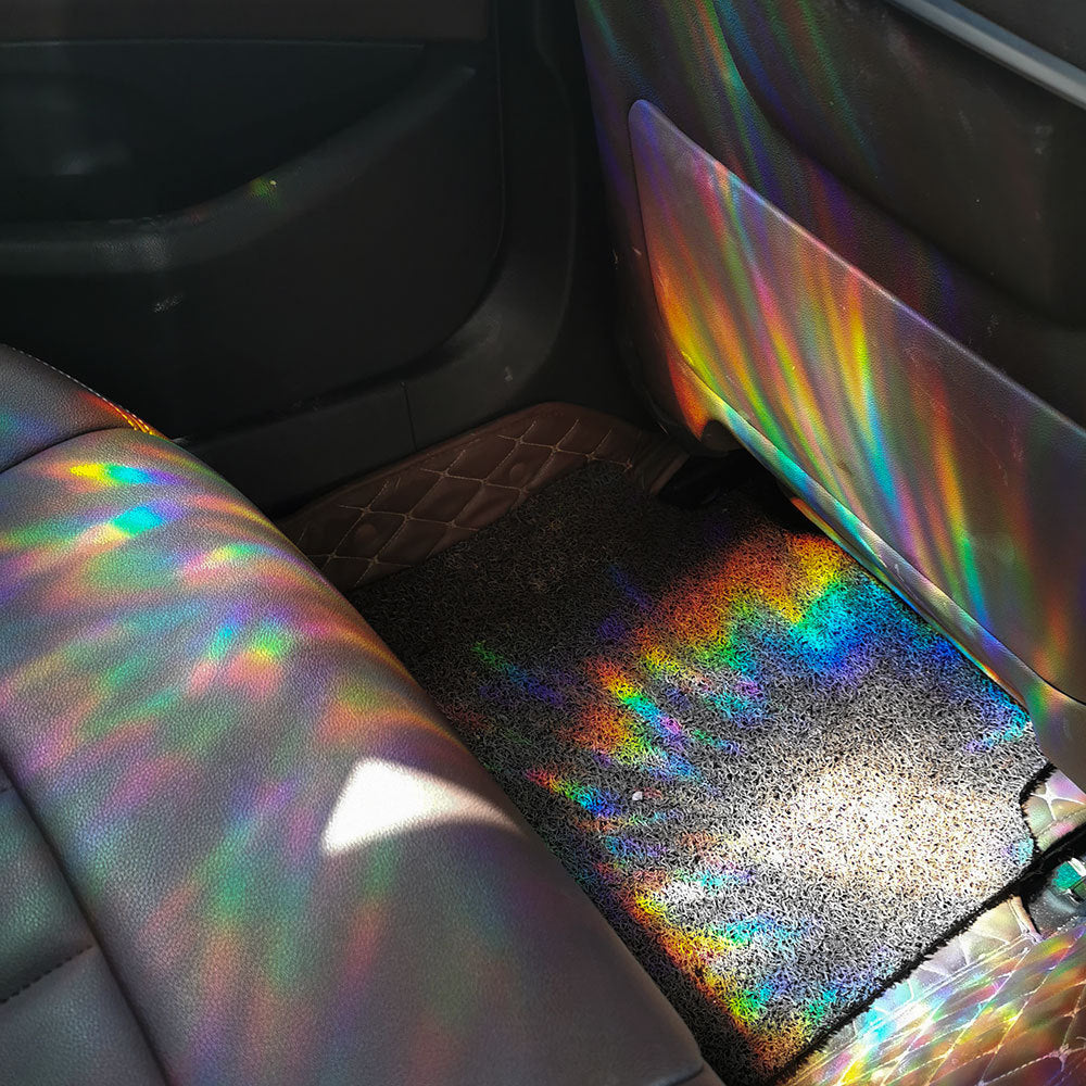 Colorful Mushroom Rainbow Prism Static Glass Sticker - RPS061