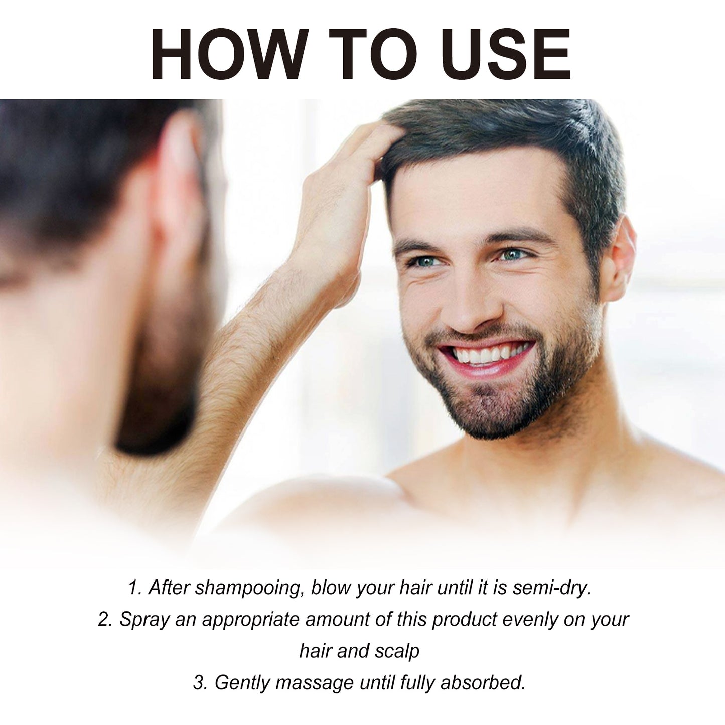Hair Growth Spray with Jojoba Oil & Coffee Extract for Thicker Hair