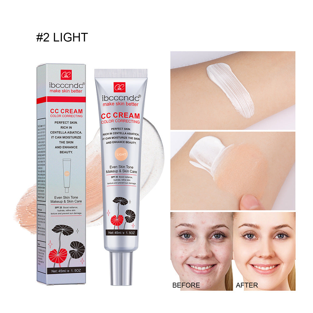 Color Correcting CC Cream with Centella Asiatica - Moisturizing Makeup Base
