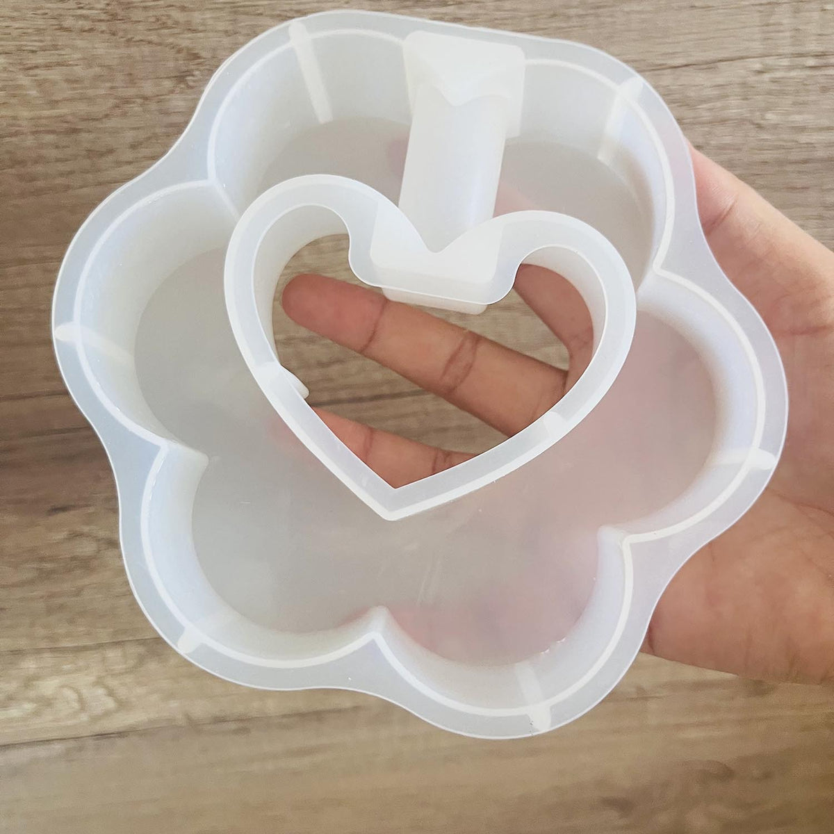 Holding Love Tube Hydroponic Vase Silicone Mold for Resin Epoxy Craft