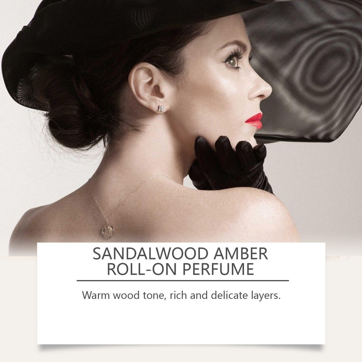 Sandalwood Amber Perfume Oil - Luxury 10ML Deep Lasting Fragrance