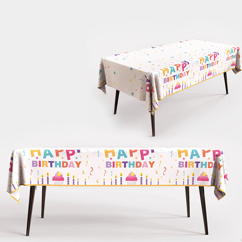 Disposable Aluminum Film Tablecloth for Parties 137x183cm Multiple Colors