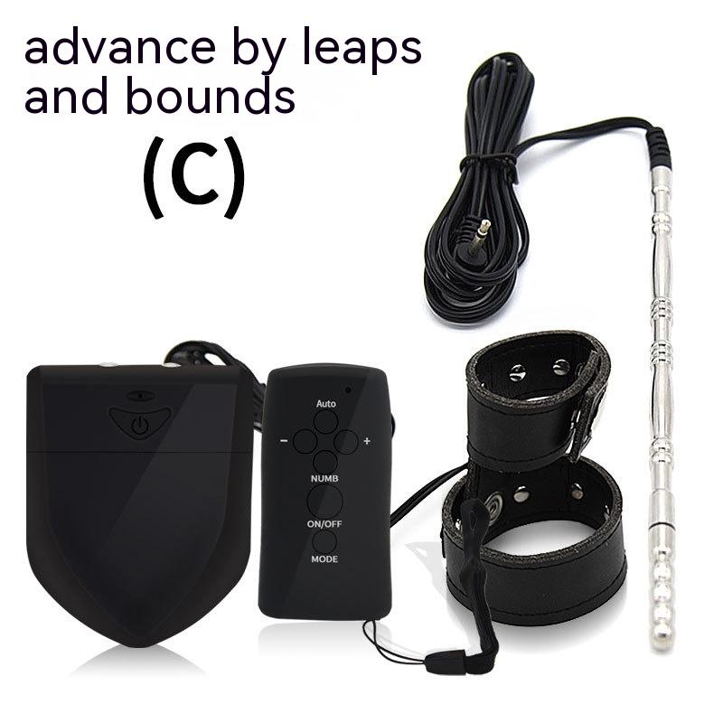Men's Electric Shock Penis Ring Urethral Plug with Remote Control - Adult Wellness