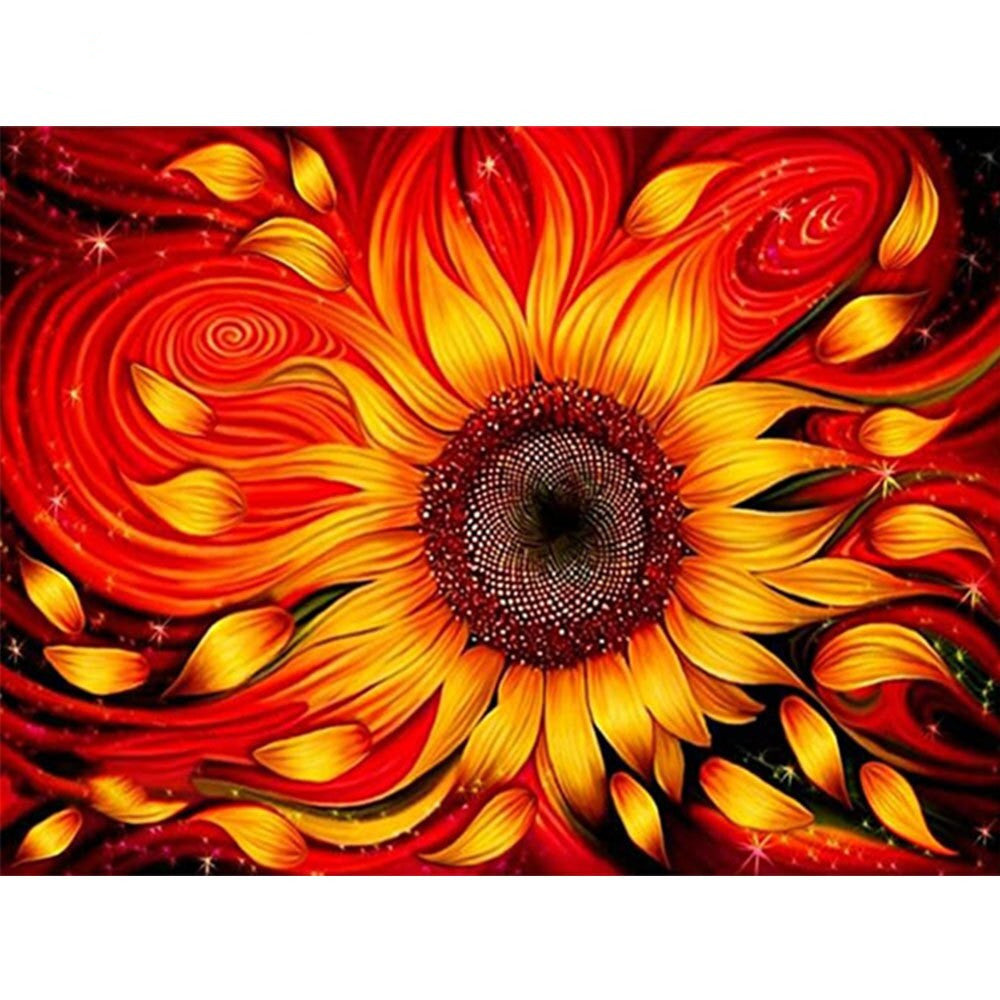 Sunflower Diamond Painting Kit Full Square Mosaic Cross Stitch Art Craft