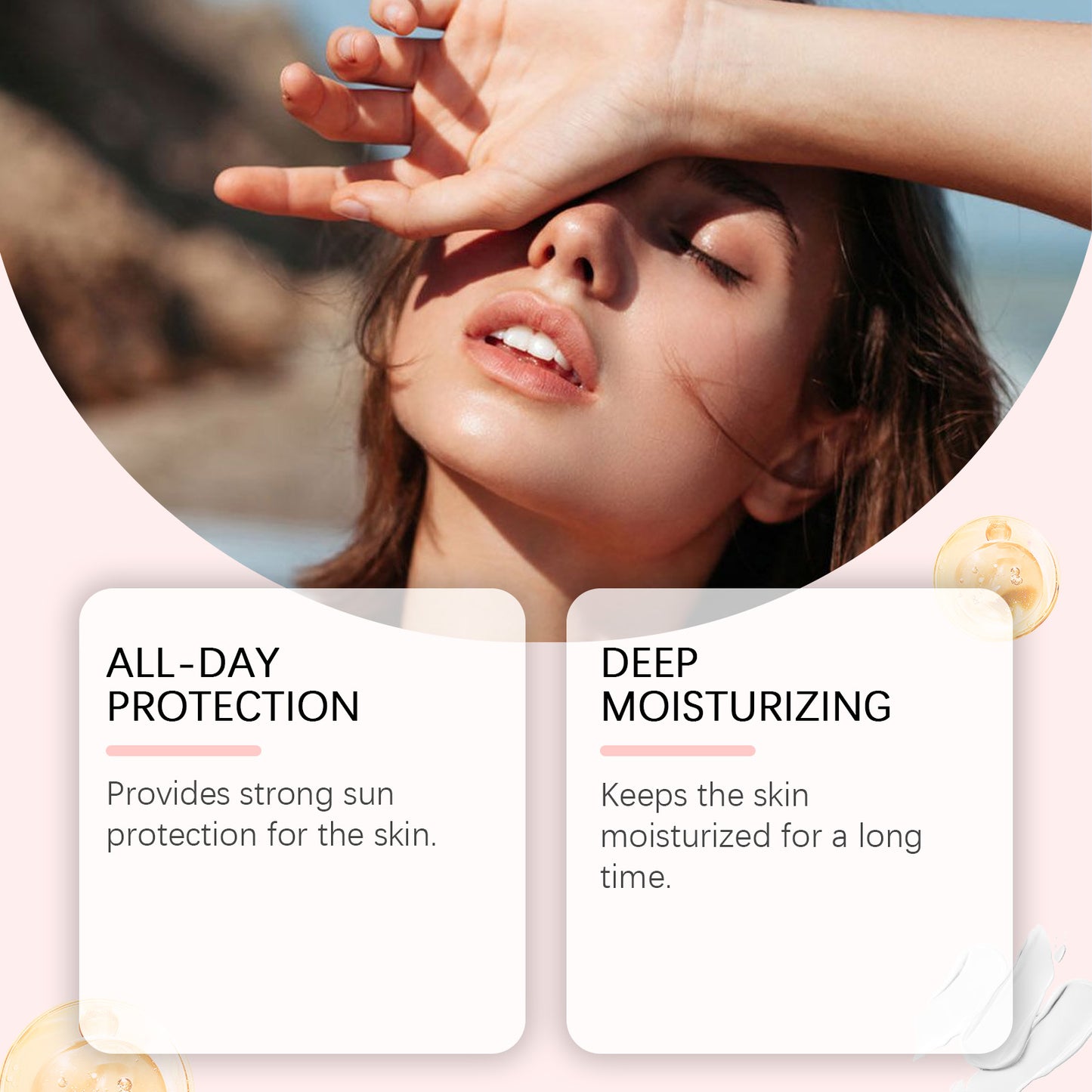 Protective Moisturizing Sunscreen Cream - Brightening Facial Skincare 50g