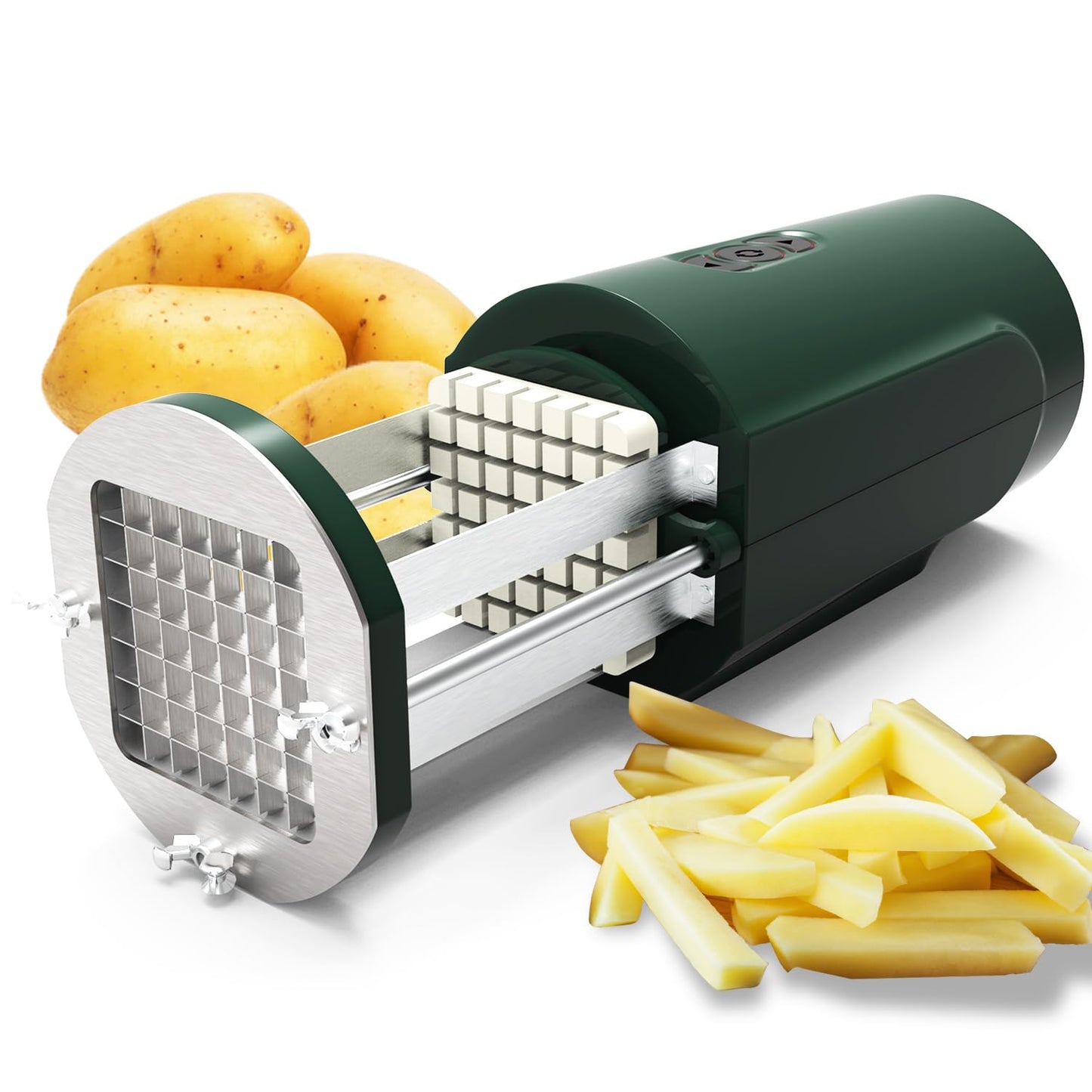 Electric Stainless Steel Potato Slicer French Fry Cutter Kitchen Gadget