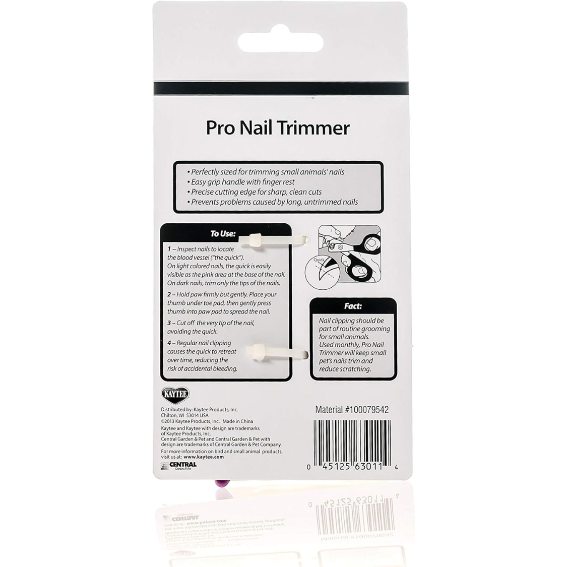 Pet Nail Trimmer - Professional Quality Nail Clippers for Dogs and Cats - Purple