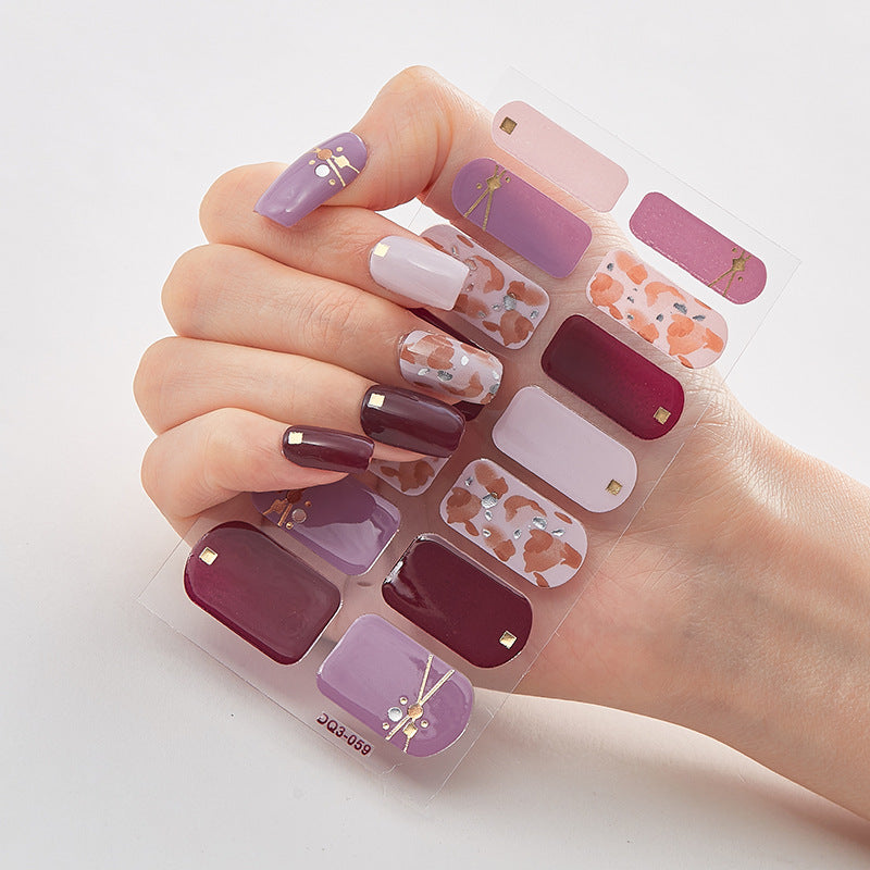 Laser Nail Polish Film Stickers Butterfly Pattern Nail Art Decals