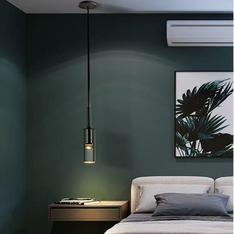Postmodern All-Copper Bedside Pendant Lamp for Bedroom - Nordic Style