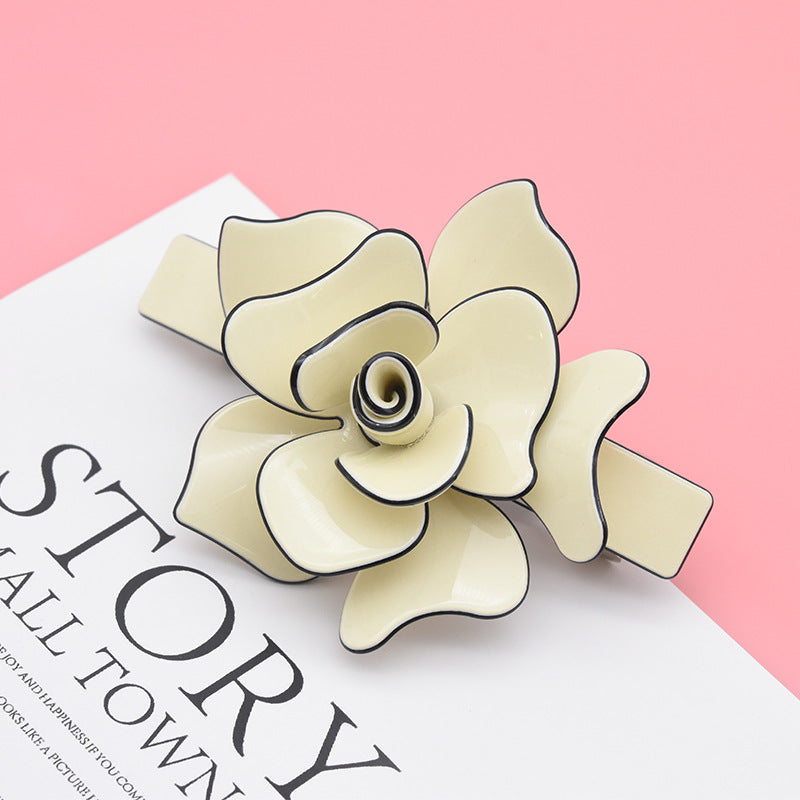 Women's Summer Cute Camellia Hair Barrettes for Hair Accessories