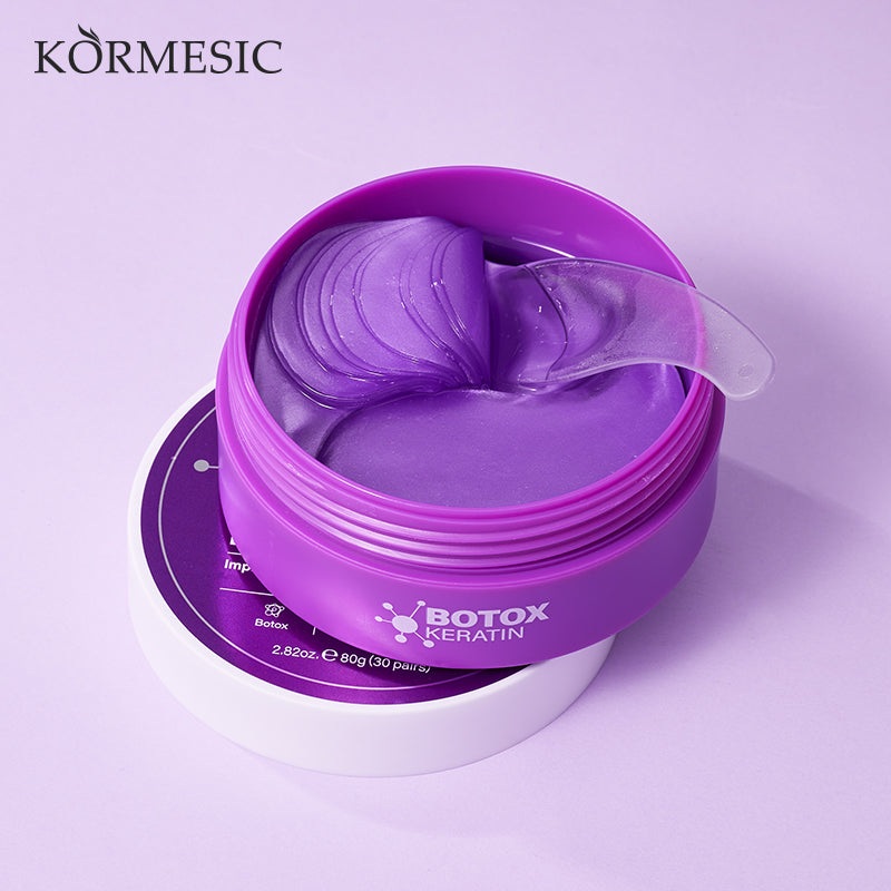 Anti-Wrinkle Eye Mask Patches - Keratin & Botulinum Formula, 80g, 60 Patches