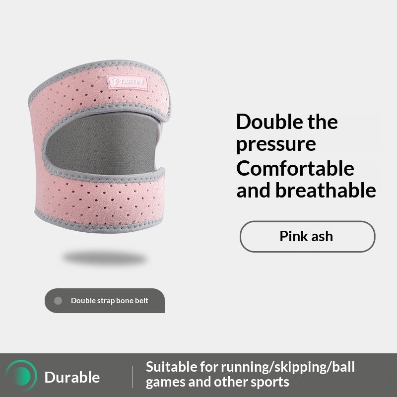 Patellar Knee Brace with Jump Rope - Pink Grey