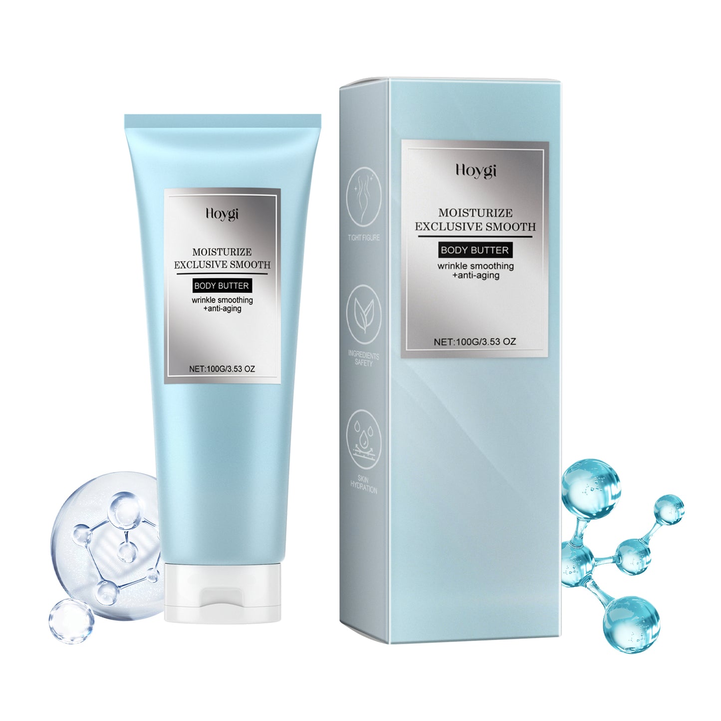 Firming Body Butter Cream with Hyaluronic Acid - Anti-Aging Moisturizer