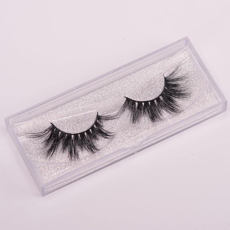 5D Mink False Eyelashes with Eyelash Brush and Hair Cap - Natural Look