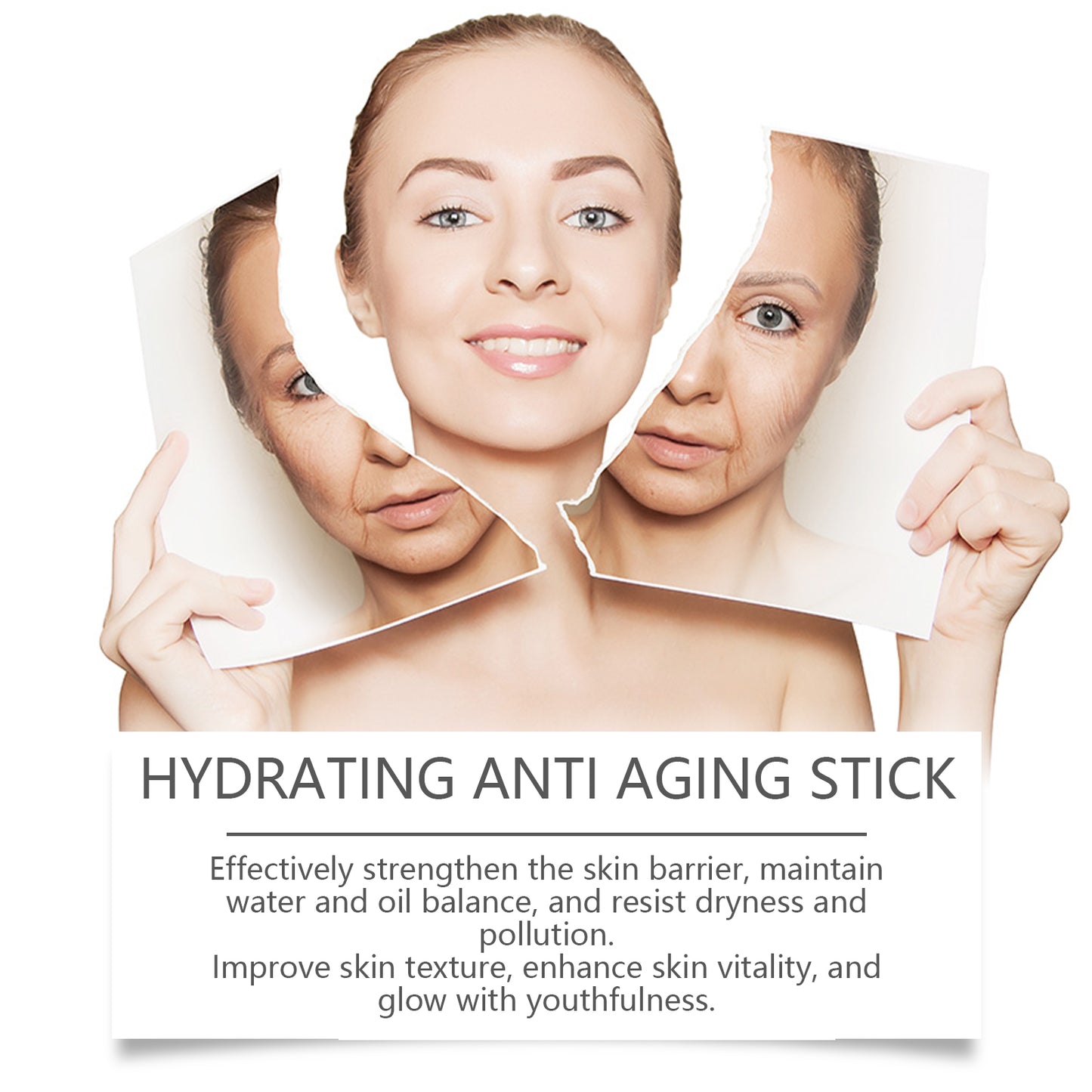 Anti-Wrinkle Hydrating Facial Stick with Collagen & Hyaluronic Acid