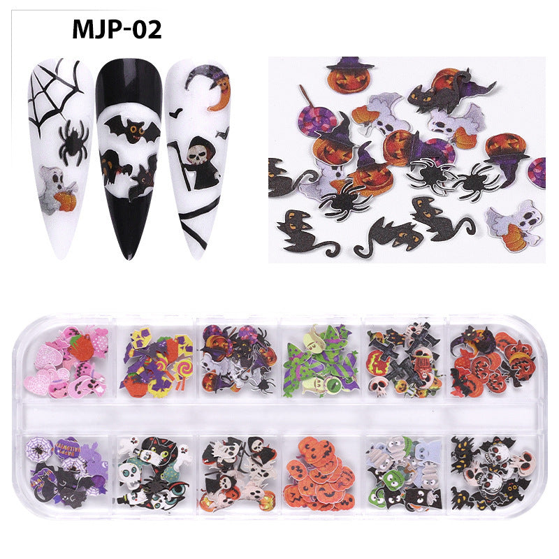 Nail Art Ornament Set - Wood Pulp Butterfly & Flower Design