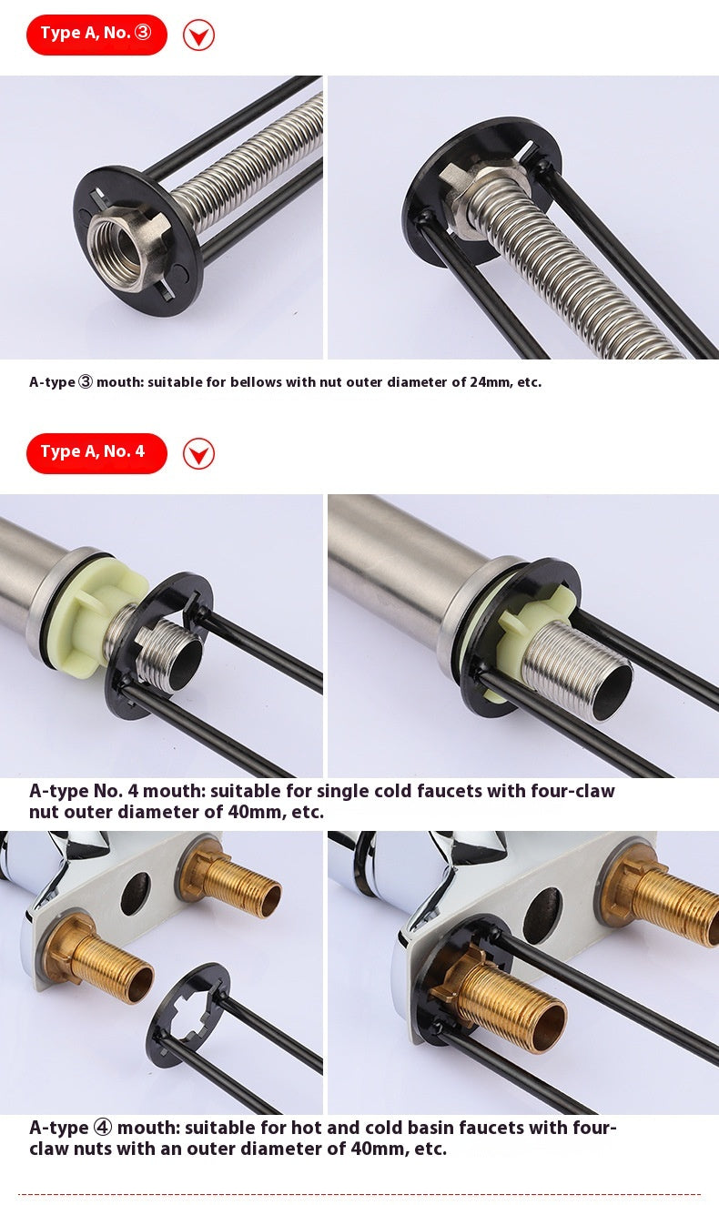 Multifunctional Kitchen and Bathroom Wrench - Sink Faucet Nut Tool Set