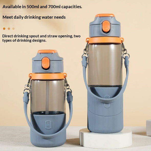 High Temperature Resistant Tritan Sports Water Bottle with Spout, 500ml & 700ml
