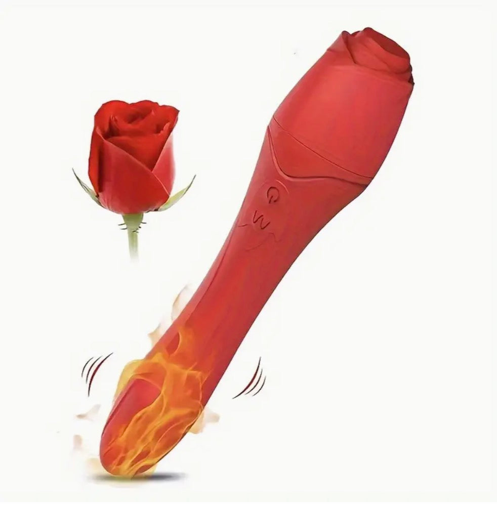 Heated G-Spot Vibrator & Nipple Massager - Adult Toy