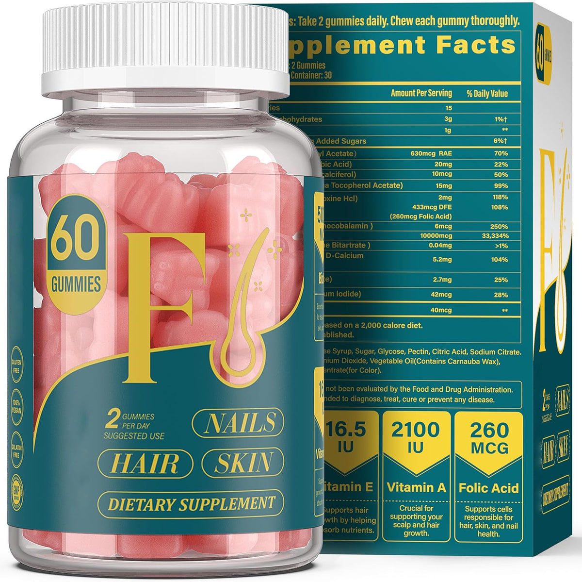 Biotin Gummies 60 Pieces