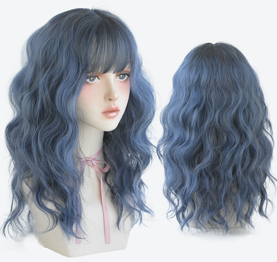 Long Curly Water Ripple Wig – High Temperature Synthetic Hair
