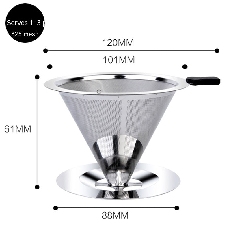Glass Coffee Pot with Filter and Cloud Design - Handmade Kitchen Accessory