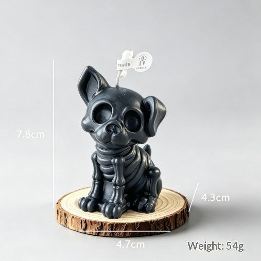 Skull Cat and Dog Aromatherapy Candles Spooky Rock N Roll Ghost Band Home Decor