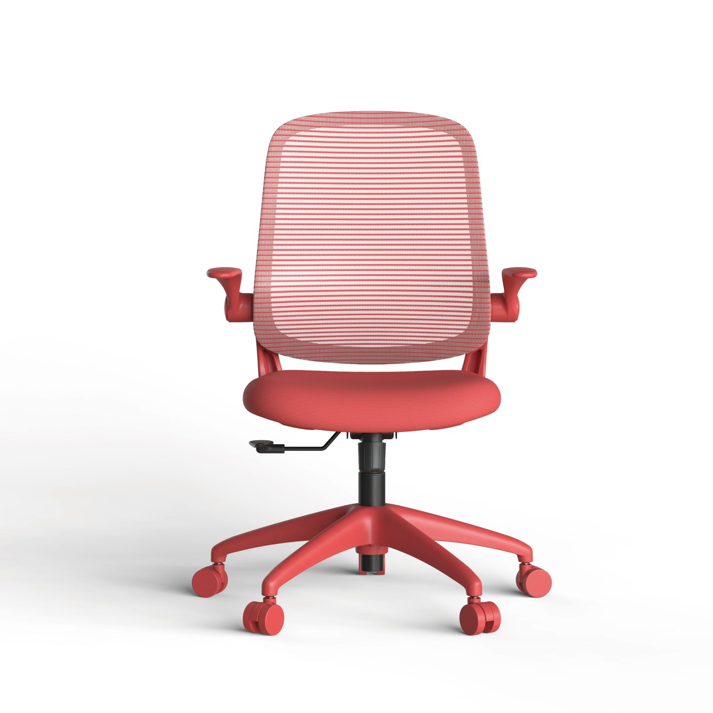 Ergonomic Mesh Office Chair - Comfortable & Fireproof - Red