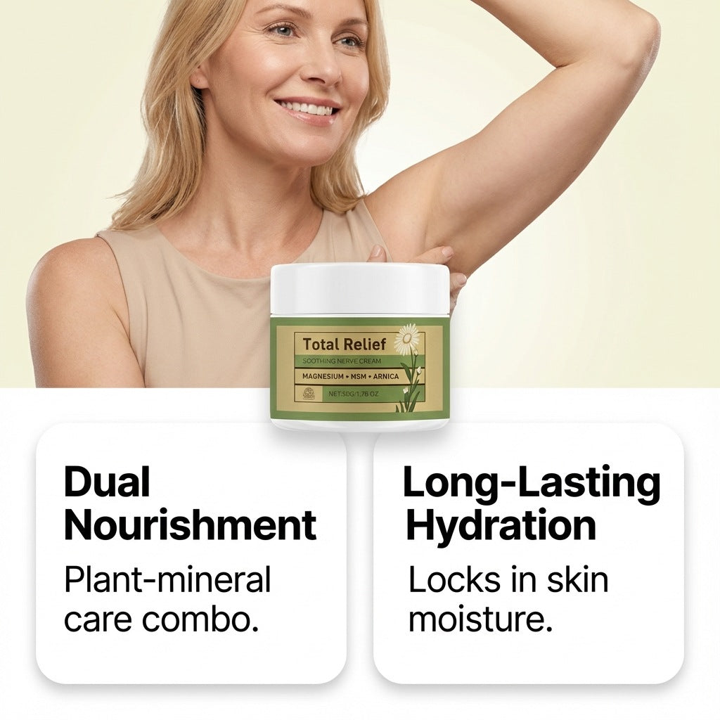 Soothing Nerve Cream with Arnica, Magnesium, and Shea Butter