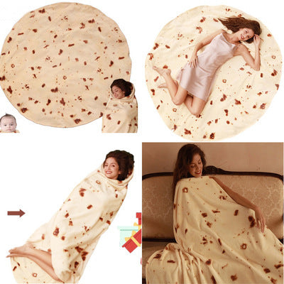 Corn Pancake Blanket - Colorful Flannel Air-Conditioning Throw