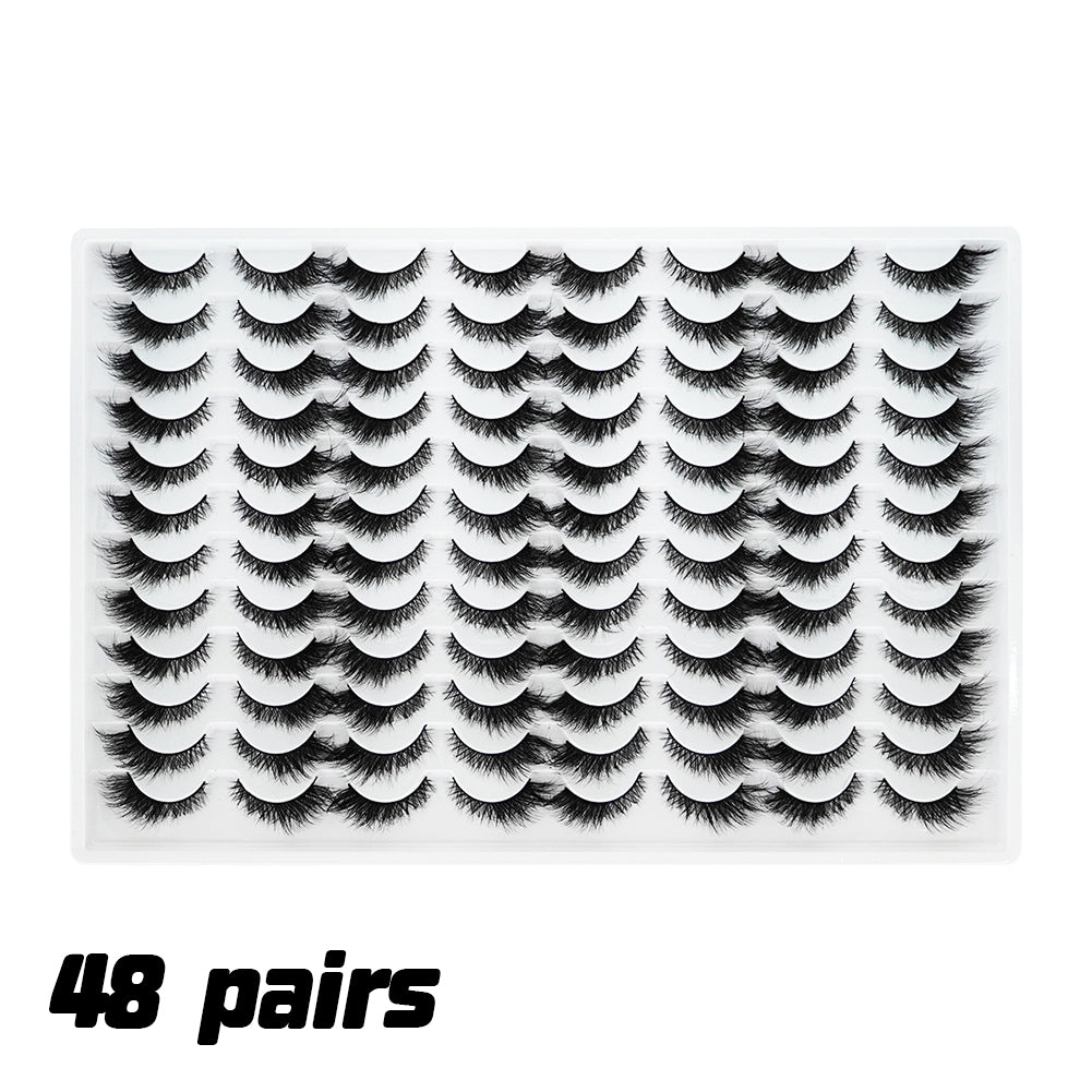 3D False Eyelashes - Multi-Layered Realistic Soft Lashes