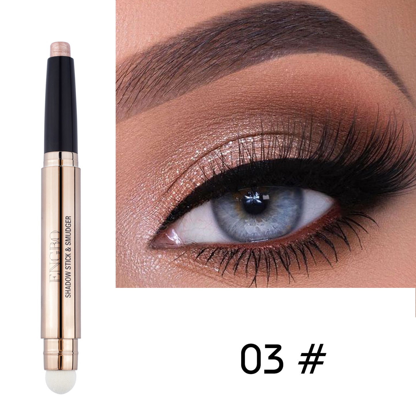 Monochrome Eye Shadow Pen Set - Double Headed Makeup Tool for Eyes