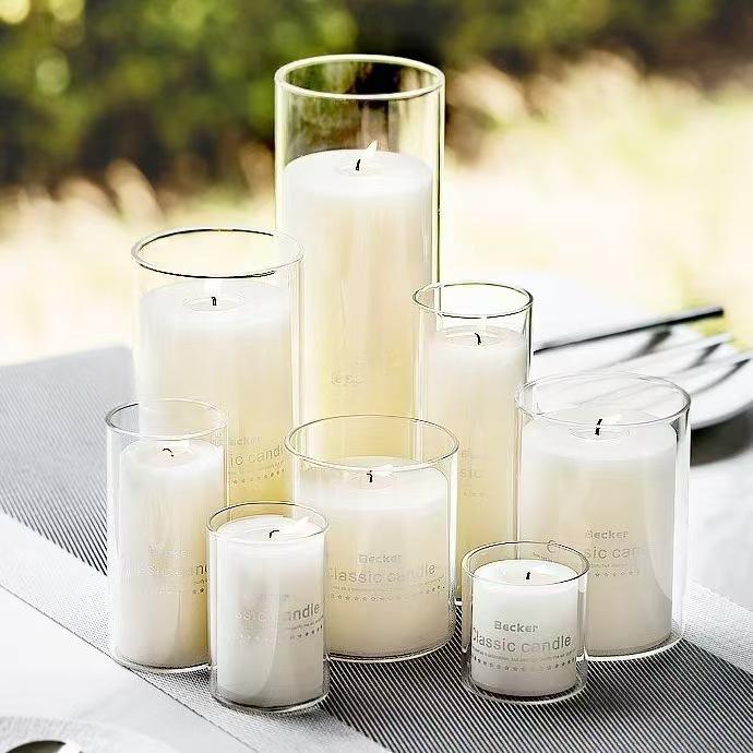 Transparent Borosilicate Candle Holder - Modern Minimalist Home Decor