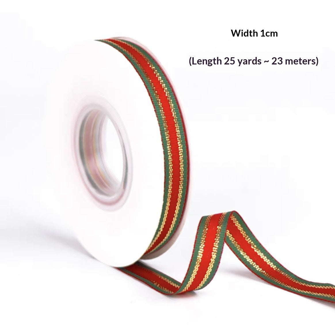 Christmas Ribbon for Gift Wrapping and Cake Decoration - 25 Yards