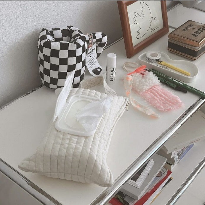 Portable Wet Tissue Box Holder with Removable Flip Cover - Multi-Color