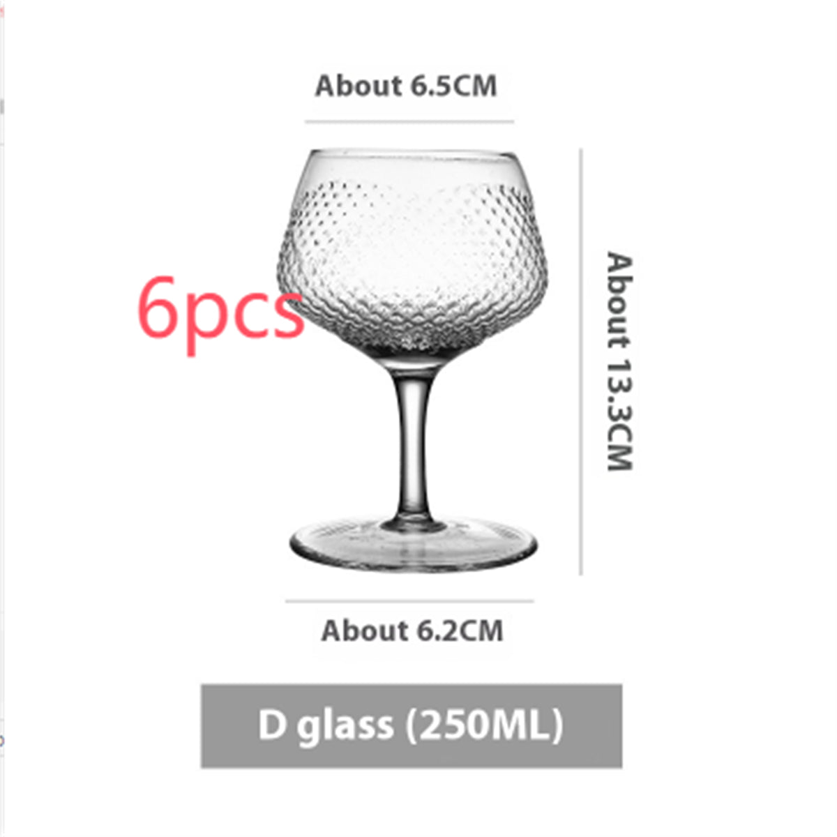 Simple Ins Style Handmade Crystal Glass Goblet - Multiple Variants