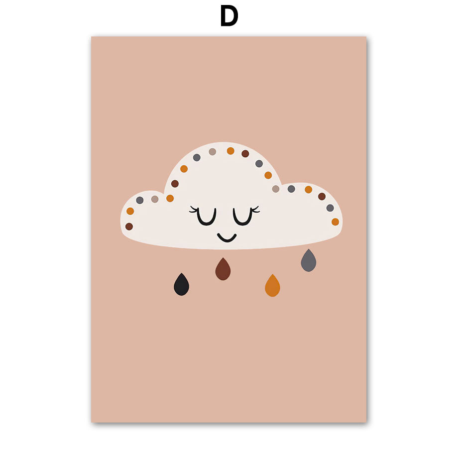 Children's Room Decor Cartoon Poster and Canvas Wall Art