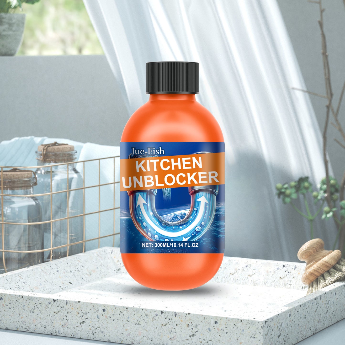 Drainage Pipe Blockage Remover - 300ml Plumbing Cleaner for Clogged Pipes