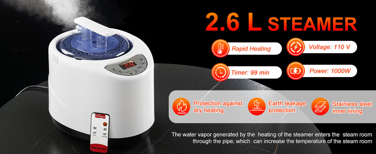 Portable Full Body Sauna Room Steam Sauna Box for Home Use Black 80x80x180cm